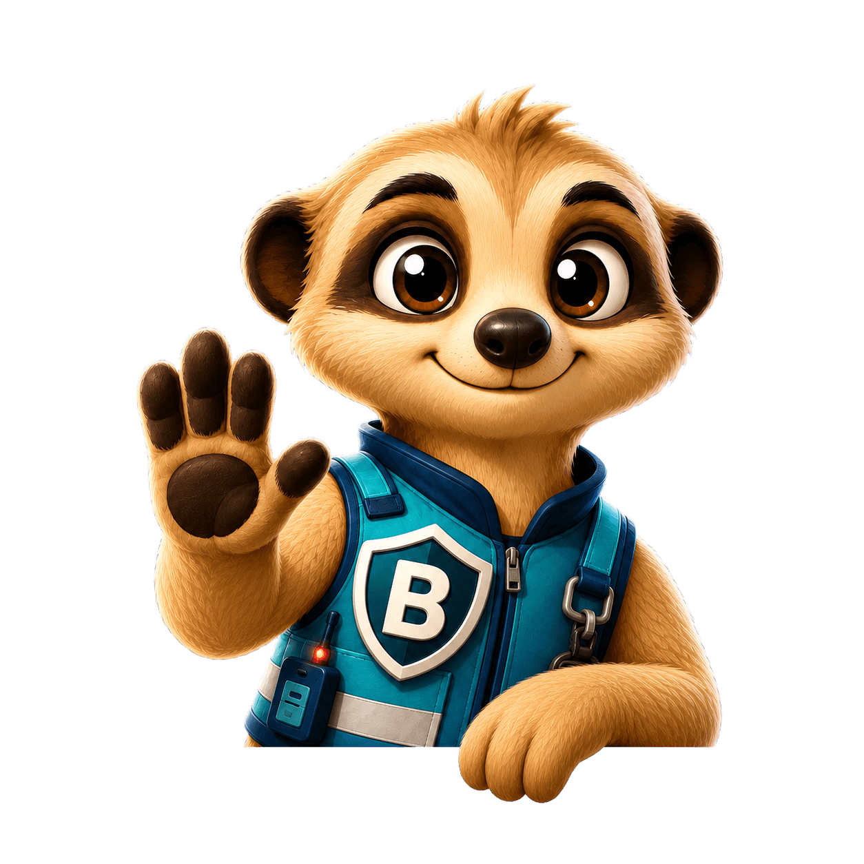 Bantay guardian meerkat waving